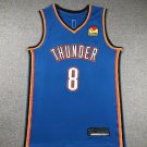 No 8 Jalen Williams Basketball Vest Sport Oklahoma City Kits Tops Thunder Fan Apparel