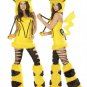 Woman Carnival Pikachu Cosplay Uniform Animal Stage Outfit Halloween Anime Costume