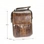 Men Distressed Oiled Leather Shoulder Laptop Backpack Tactical Vintage Sling Assault