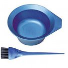 Metallix 'Non-Slip' Tint Bowl & Brush Set - Metallic BLUE