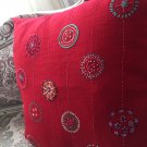 Decorative Pillow Cover for Christmas- Elegant Red