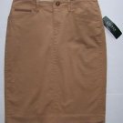 LAUREN Ralph Lauren Khaki Tan Knee Length Straight Pencil Skirt ~ Size 2  NWT!