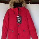 ZeroXposure Inferno Red 'River Edge' Winter Jacket w/Faux Fur Hood ~S   $199