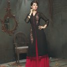 Black Designer Embroidery Suit (Long Kurti)