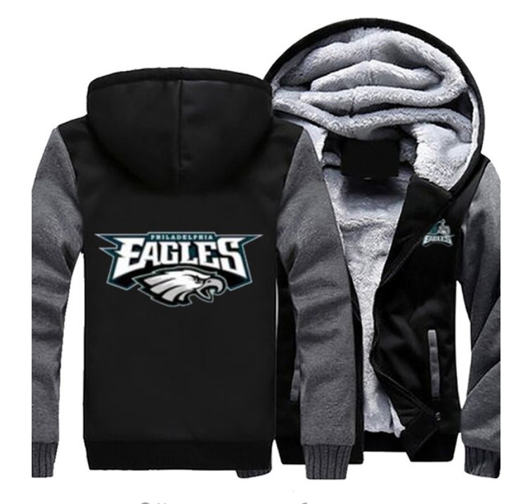 Jacket 2019 Philadelphia Eagles NFL Luxury Hoodies Super Warm Thicken ...