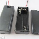 New 2x AAA 3A 3V Cell Battery Holder Box Case With Switch 6'' Lead Wire Black