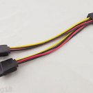 SATA Male 15pin To 2 15 pin Female SATA Hard Disk Power Splitter Extension Cable
