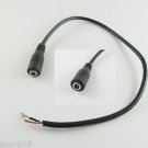 2x CCTV DC Power Plug Jack Connector 3.5x1.35mm Female Socket w/ Cord Cable 30cm