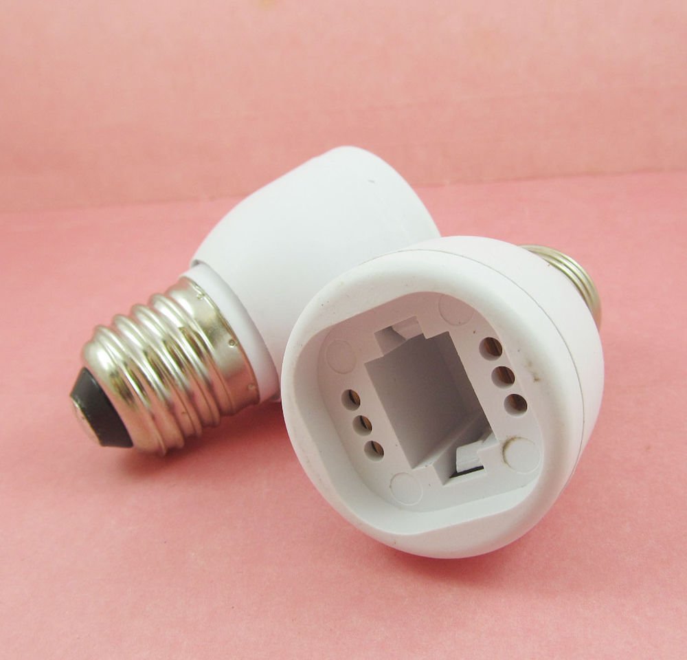 E27 To G24 Socket Base LED Halogen CFL Light Bulb Lamp Adapter ...