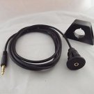 Car Dash Flush Mount 3.5mm Plug To Female Aux Audio Socket Adapter Cable Lead 2m
