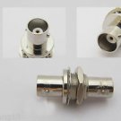 BNC Female Jack to BNC Female Jack With Nut Bulkhead Straight Adapter Connector