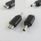 10x Black 3.5mm x 1.1mm DC Power Male To Micro 5 Pin USB Male Adapter Connector