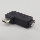 1pcs Micro 5-Pin USB Male To Female Jack USB 2.0 Right Angle Connector Adapter