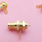 10X SMA Female Jack Panel Mount with nut bulkhead handle Solder RF Connector New