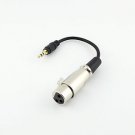 XLR 3 Pin Female to 3.5mm Male Port Stereo Audio Wire for Decoder Amplifier 6 in