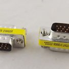 10pcs VGA/SVGA 15 Pin DB15 Male To Male D-SUB 3 Rows Mini Gender Changer Adapter