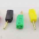 5x Gold Copper Radioshack Stackable 2mm Mini Banana Plug Connector 5 Colors