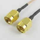 3 Pcs SMA Male Plug to SMA Male Crimp RG316 Coaxial Cable Jumper RF Pigtail 15cm