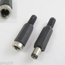 5Sets CCTVDC Power 5.5x 2.1mm Male Female Connector Adapter Plastic Cover Handle