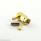 SMA Male Right Angle Crimp For RG174 RG316 RG179 RG187 RG188 Cable RF Connector