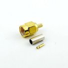 1pcs RP-SMA Male Straight Crimp for RG174 RG179 RG316 RG188 Cable RF Connector