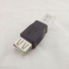1x RJ45 Male To USB 2.0 A Female Socket LAN Network Ethernet Router Plug Adapter