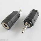 1pcs Stereo 2.5mm Male Plug To 3.5mm Female Nickel Audio Converter Jack Adapter