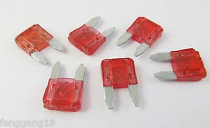 10x Mini Assorted Car Blade Fuse Auto Cars &Trucks Fuses Replacement 32V Red 10A