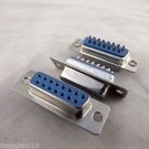 5x D-SUB DB15 2 Rows 15 Pin Female Socket Solder Type Adapter Connector Plastic