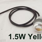 2pcs 1.5W Cable Thread Mount LED Bulb Car Daytime Running Reversing Light Yellow