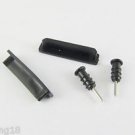 10 Sets Black Headphone & Charger Jack Anti Dust Cover for iPhone 4S 4 3G 3GS