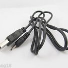 1pcs USB A Male To 0.6 x 2.0mm Male Plug 5V DC Power Charger Cable 1M/3ft