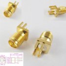 50x RP-SMA Female Edge Mount PC Board PCB Receptacle RF Adapter Connectors New