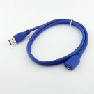 USB 3.0 A Male Plug To 3.0 Female Socket Super Fast Extension Cable Cord 1M/3FT