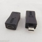 10pcs Micro USB 5 Pin Male To Female Jack Extension Converter Adapter Connector