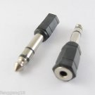 10pcs 6.35mm 1/4" Male Stereo to 3.5mm 1/8" Female Jack Audio Adapter Connector