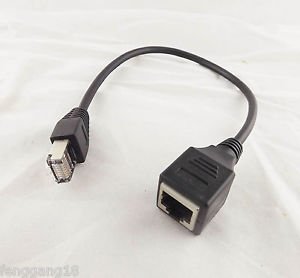 10pcs RJ45 Male to Female Ethernet LAN Network Adapter Extension Cable Cord 1ft