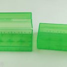 10x Green Transparent Hard Plastic Case Holder Storage Box f 18650 CR123A 16340