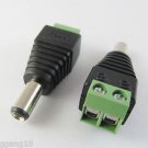 100x 5.5 x 2.5mm Male DC Power LED CCTV Video Balun Terminals Connector Adapter