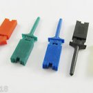 100x Single Hook Clip Flat Mini Grabber Test Probe SMD IC Multimeter 5 Color DIY