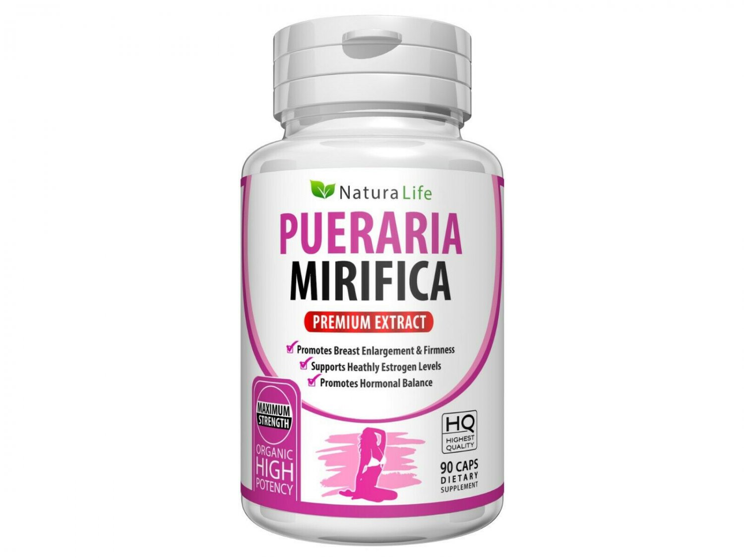 Pure Pueraria Mirifica Pills 5000mg Extract Bust Breast Enlargement 90