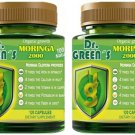 Moringa Oleifera 240 Capsules 100% Pure Leaf Powder Max 1000mg Per Serving 2000