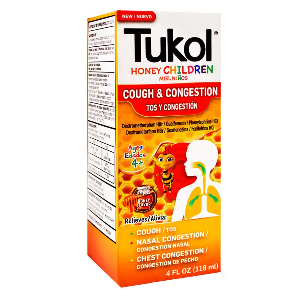 Tukol Children's Cough and Congestion Honey. Expectorant and