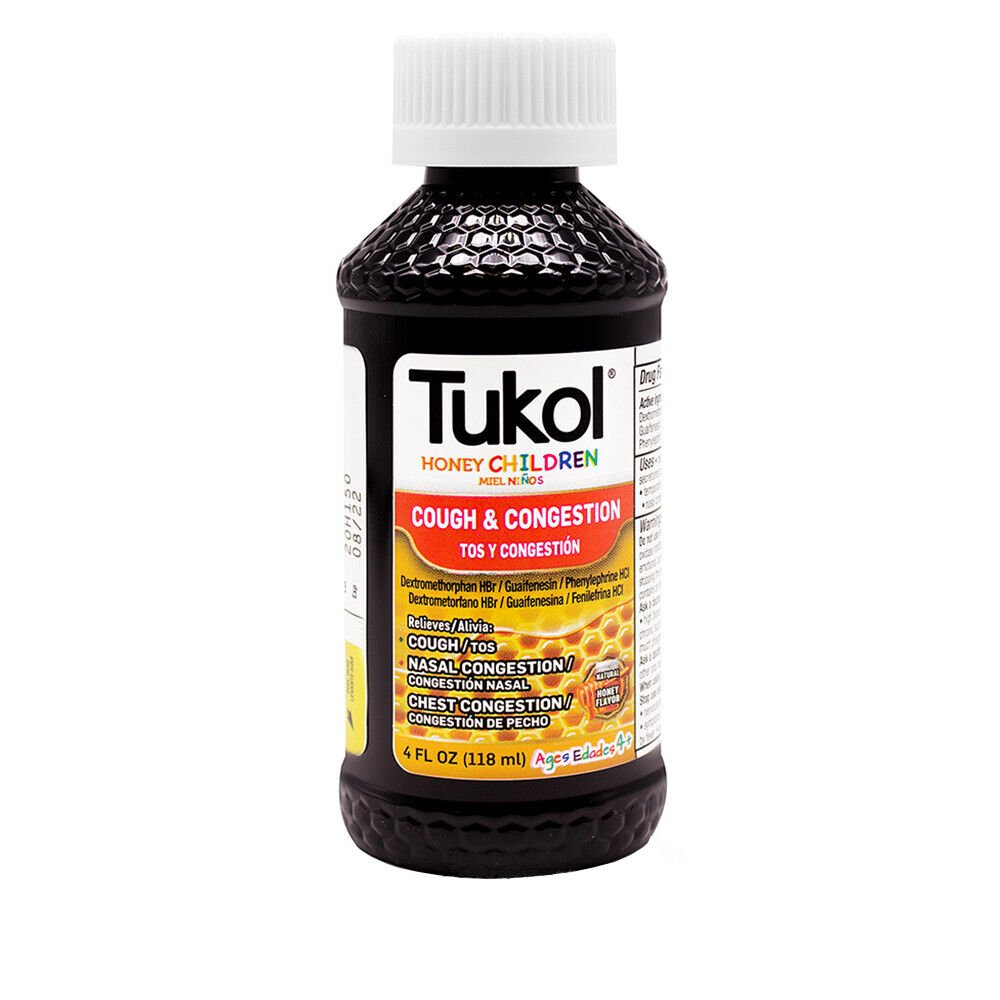 Tukol Children's Cough and Congestion Honey. Expectorant and