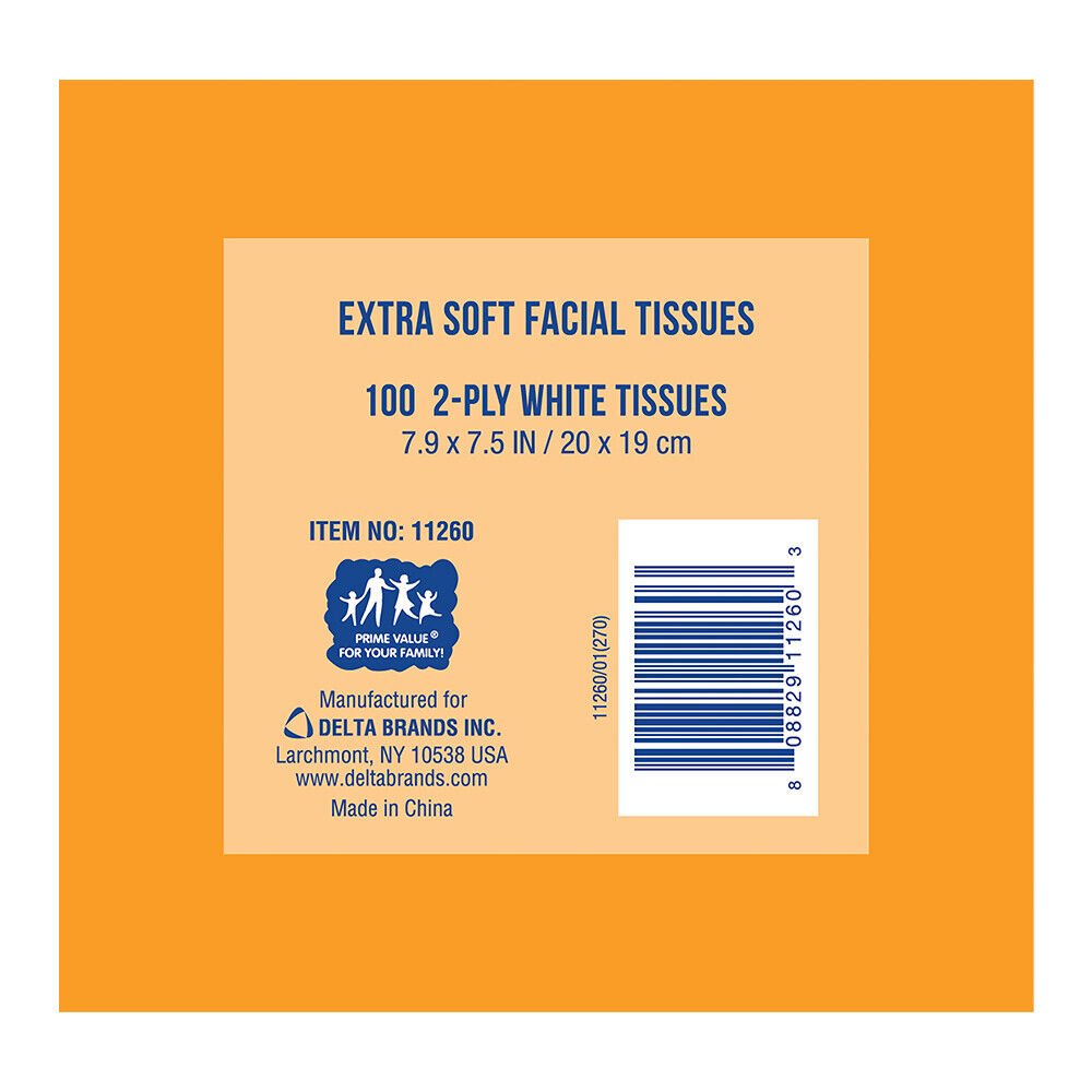 Lucky Super Soft Facial Tissues. Soft and Gentle. Colorful Cube Box