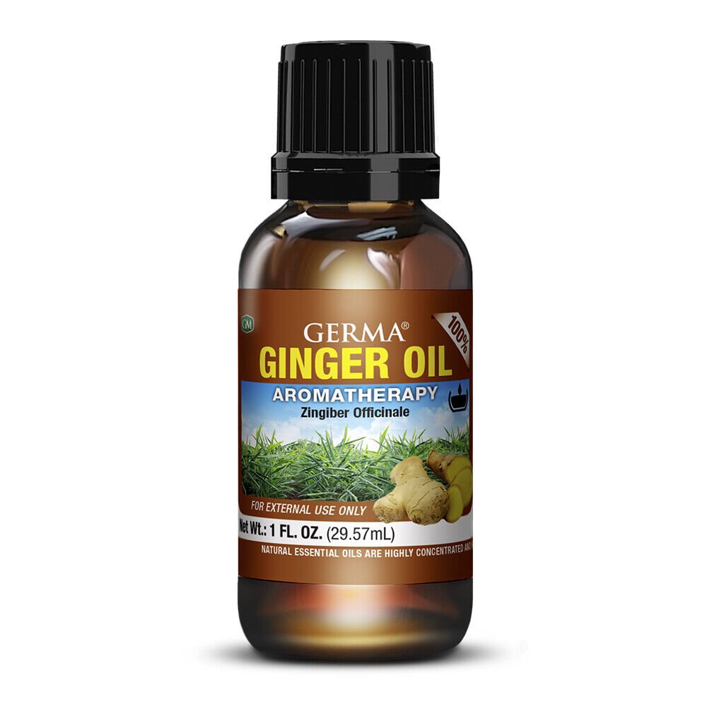 Germa Essential Aromatherapy Ginger Oil. Multi Use. Pure and Natural. 1 Oz