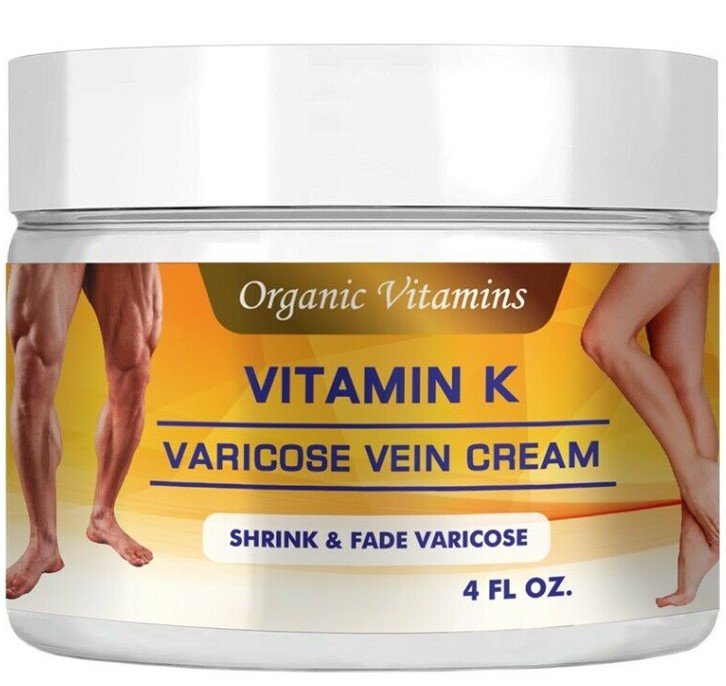 VITAMIN K & VITAM E, A SERUM FOR BRUISES & SPIDER VERICOSE VEINS CREAM 4 oz