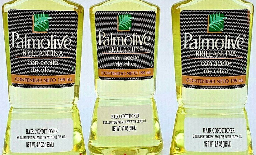 (3 Packs) PALMOLIVE Glitter BRILLANTINA w/ OLIVE OIL 115 ml. each All ...