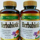 2 Packs Equinacea Propolis HERBABIOTIC 200 Tablets Support Cold Flu & Cough
