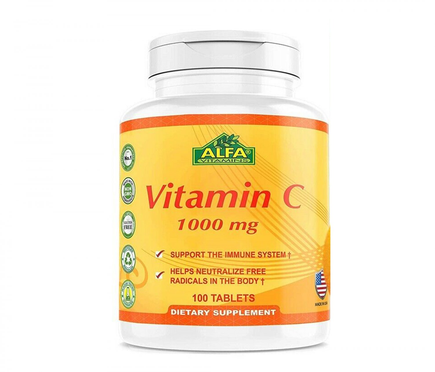 IMMUNE SHIELD Vitamin C 100 caps Inmune System Booster & Optimal Health ...